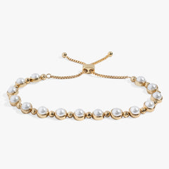 Pearl Bolo Beaded Bracelet, Bracelets, $ 34.90, A Moment Of Now™