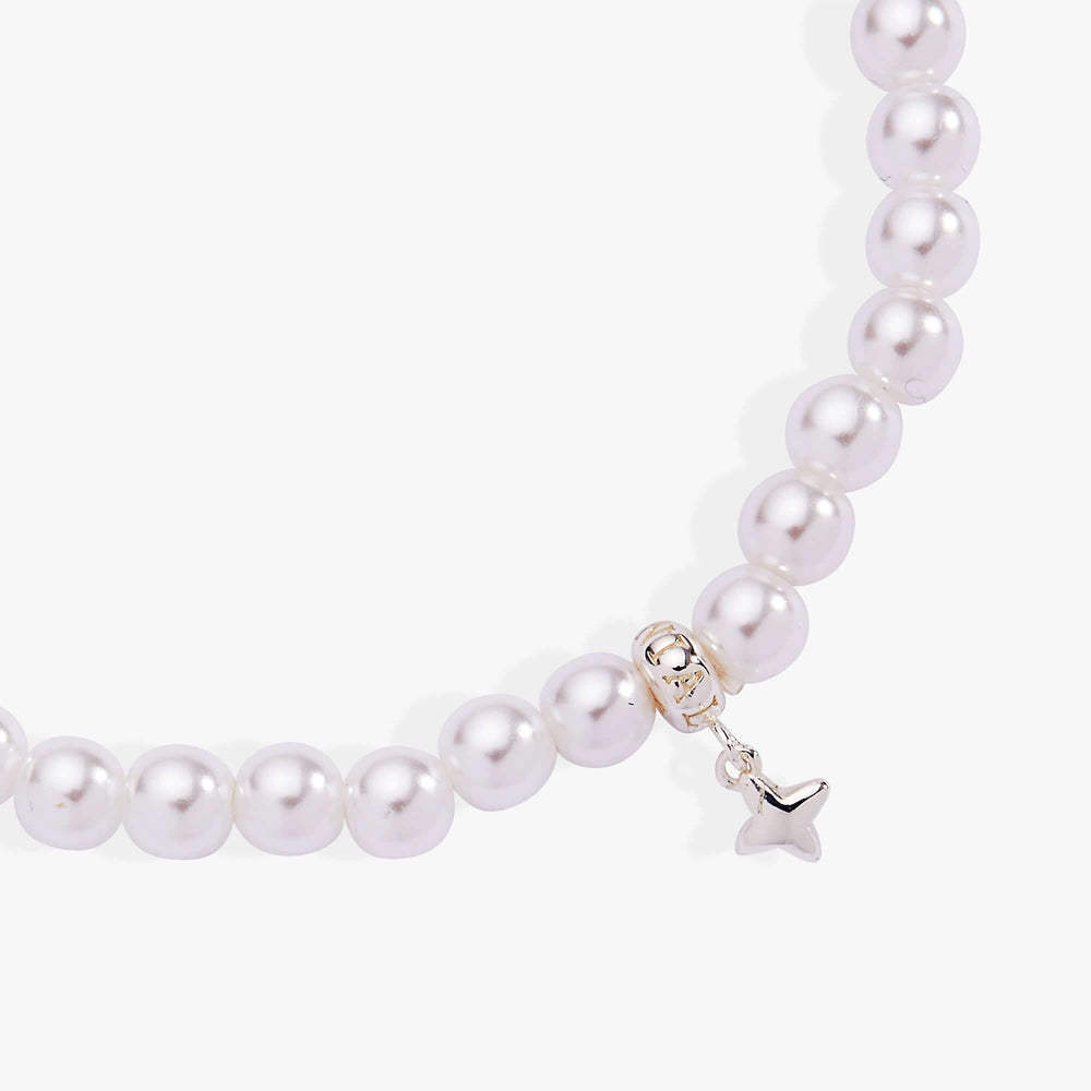 Pearl Beaded Stretch Bracelet, Bracelets, $ 16.90, A Moment Of Now™