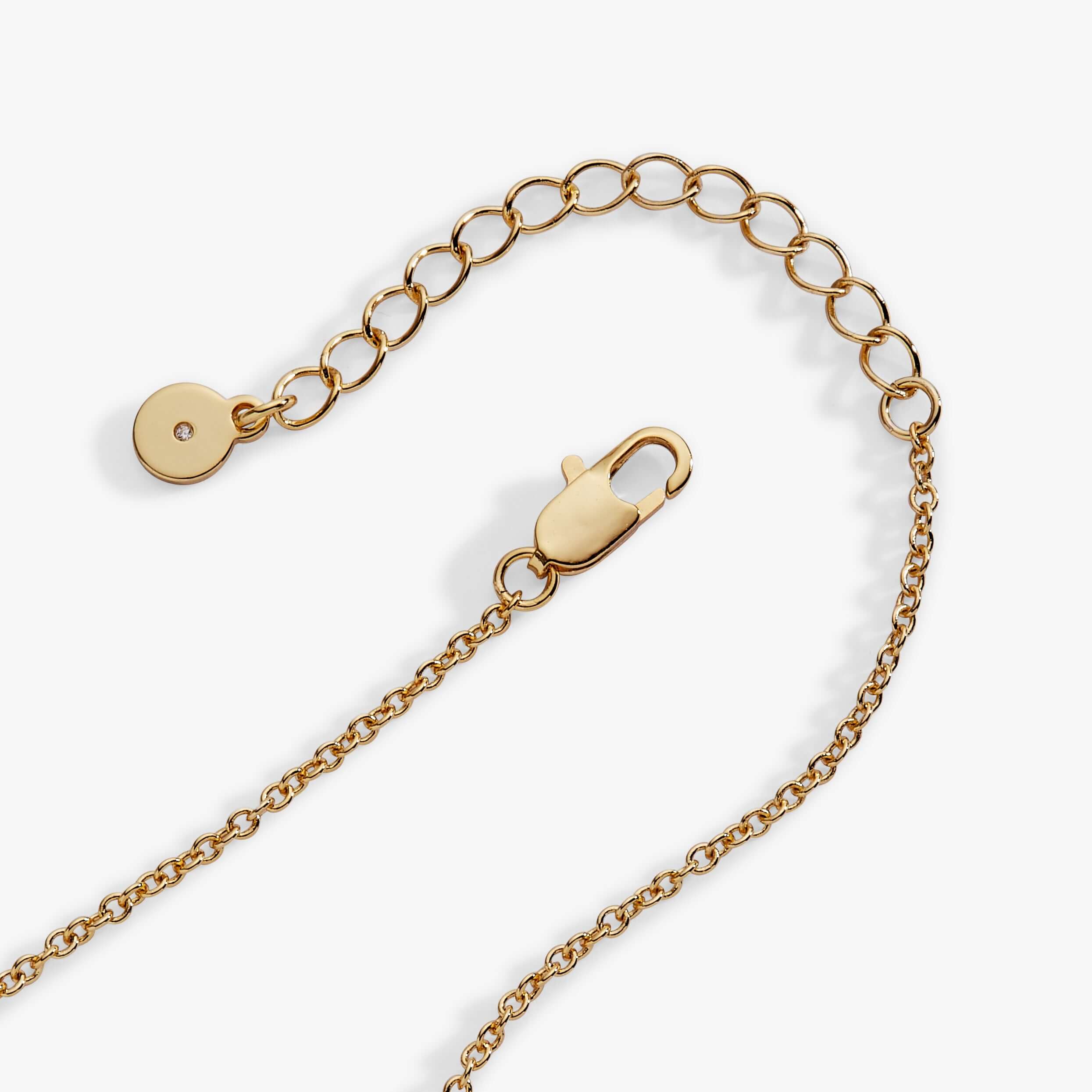 Pearl Heart Duo Charm Necklace
