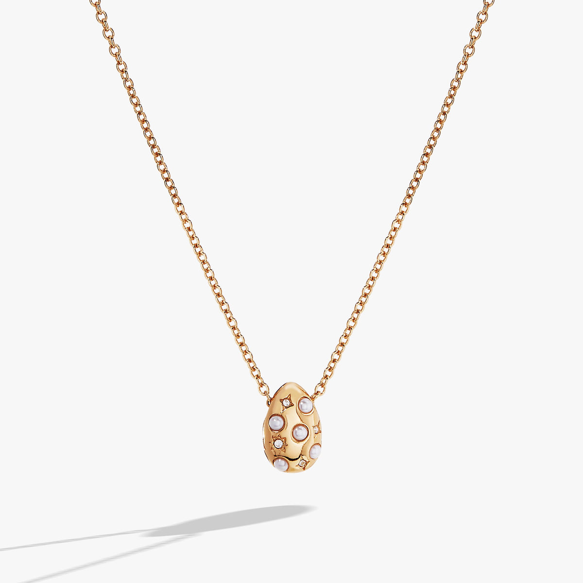Pearl and Crystal Pendant Necklace, Necklaces, $ 34.90, A Moment Of Now™