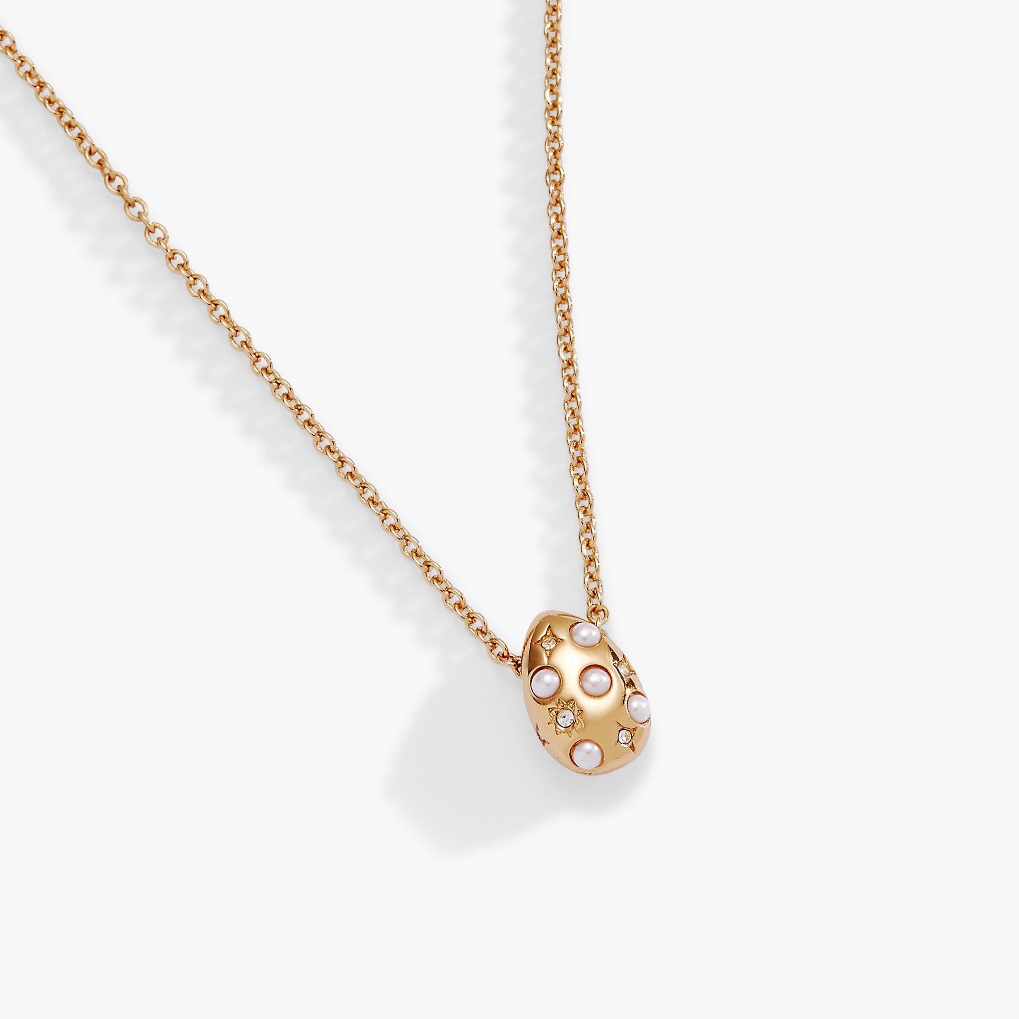 Pearl and Crystal Pendant Necklace, Necklaces, $ 34.90, A Moment Of Now™