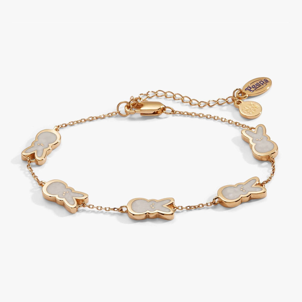 PEEPS® Pearlized Bunny Charm Bracelet, Bracelets, $ 48.00, A Moment Of Now™