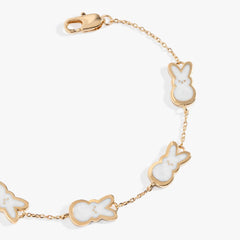 PEEPS® Pearlized Bunny Charm Bracelet, Bracelets, $ 48.00, A Moment Of Now™
