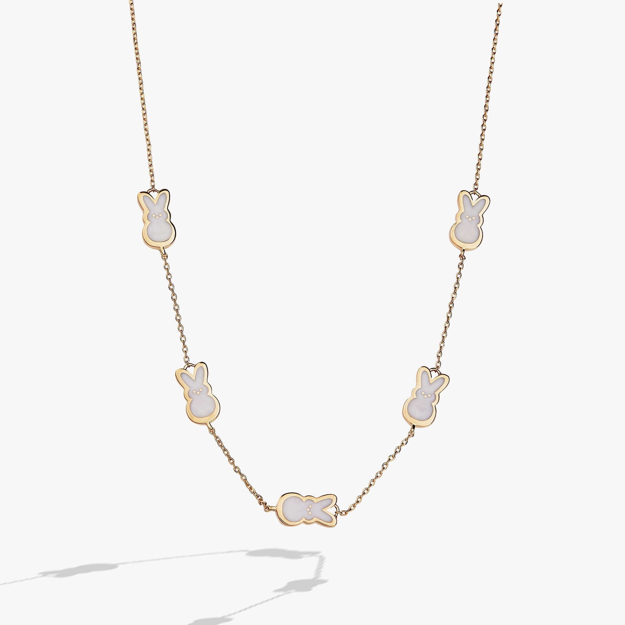 PEEPS® Pearlized Bunny Charm Necklace, Necklaces, $ 54.00, A Moment Of Now™
