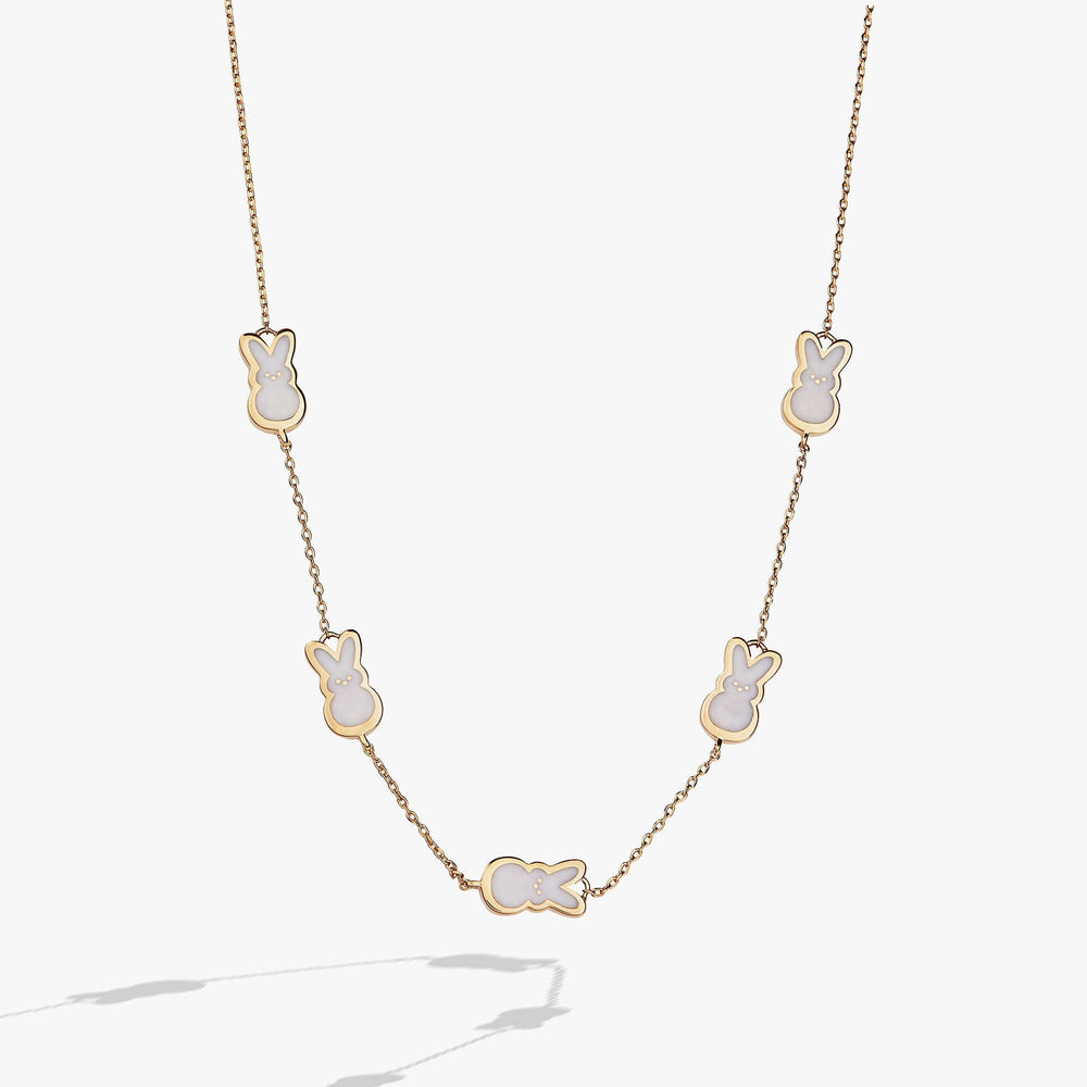PEEPS® Pearlized Bunny Charm Necklace, Necklaces, $ 54.00, A Moment Of Now™