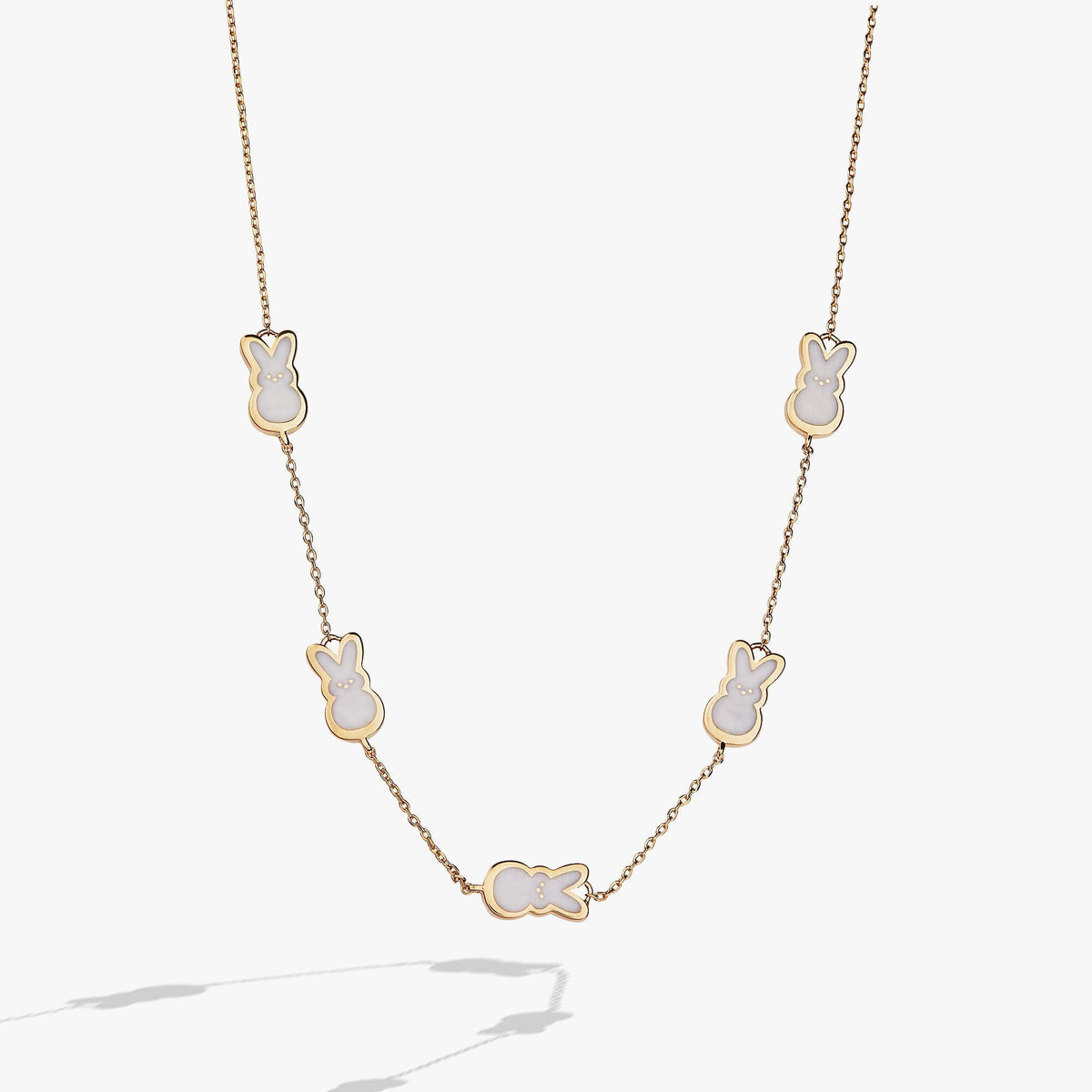 PEEPS® Pearlized Bunny Charm Necklace, Necklaces, $ 54.00, A Moment Of Now™