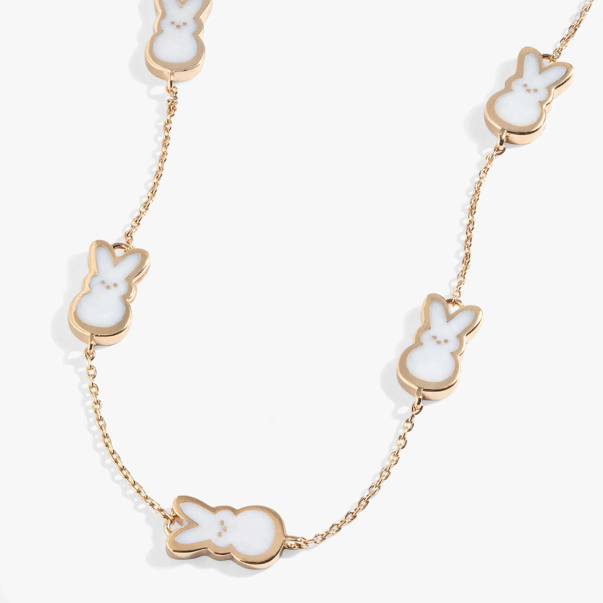 PEEPS® Pearlized Bunny Charm Necklace, Necklaces, $ 54.00, A Moment Of Now™