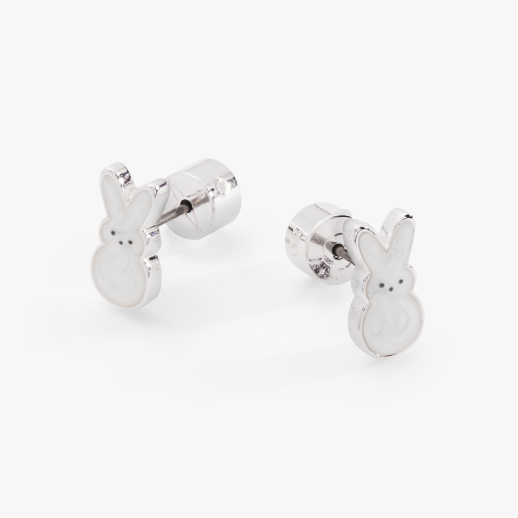 PEEPS® White Pearlized Bunny Studs