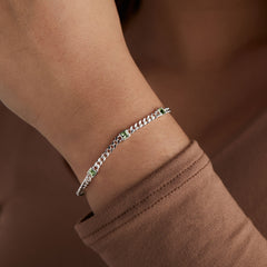 August Birthstone Peridot Curb Chain Bracelet, Bracelets, $ 28.00, A Moment Of Now™