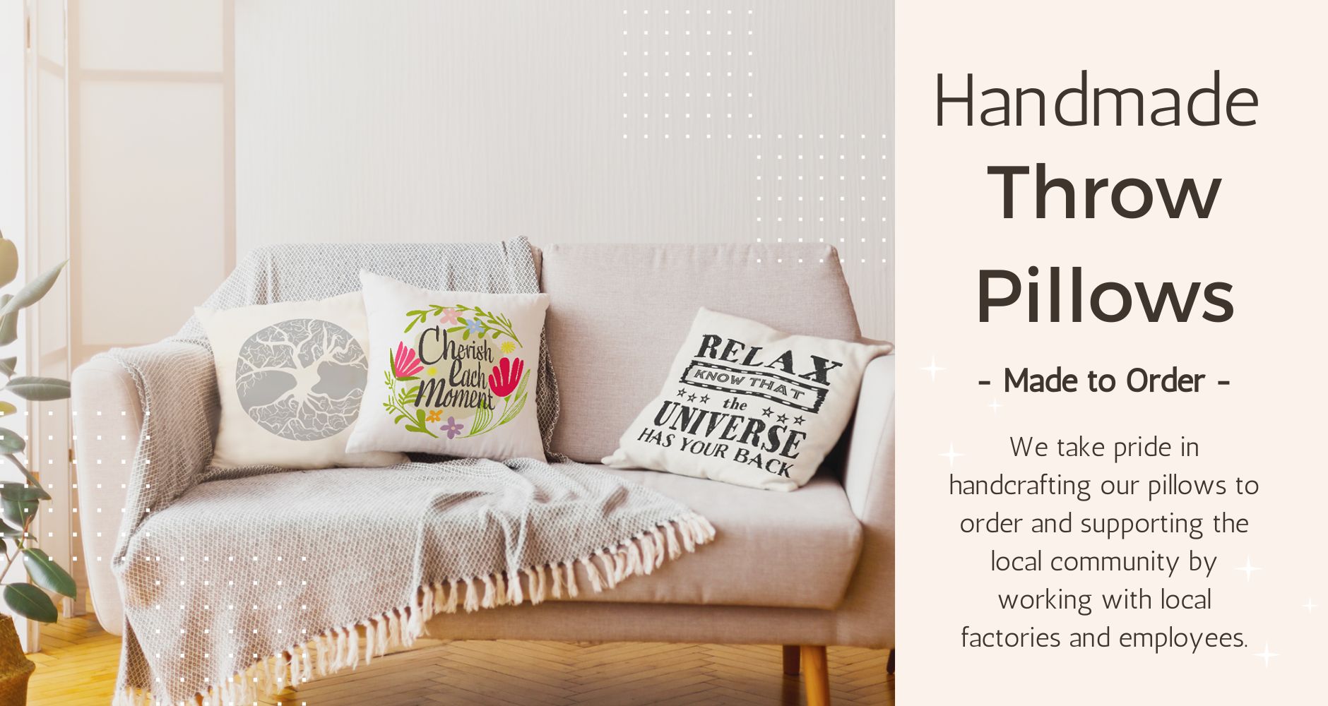 Handmade, throw pillows, accent pillows, artisan-crafted, decorative cushions, unique designs, cozy textiles, personalized accents, home embellishments, bespoke pillow creations.