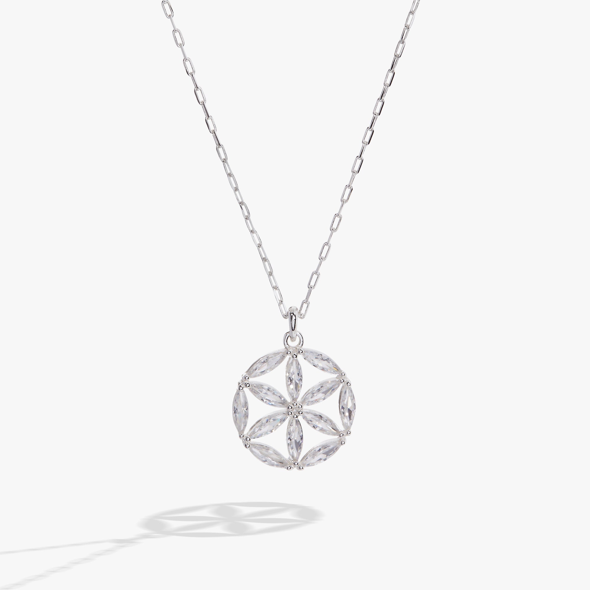Faith and Family Rosette Pendant Necklace, Necklaces, $ 29.90, A Moment Of Now™