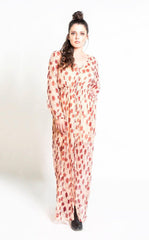 Chiffon Maxi Dress in Blush & Berry Poppy Flower | Boutique In USA, Dresses, $ 220.00, A Moment Of Now™