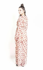 Chiffon Maxi Dress in Blush & Berry Poppy Flower | Boutique In USA, Dresses, $ 220.00, A Moment Of Now™