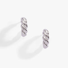 Puffy Rope Textured Huggie Hoop Earring