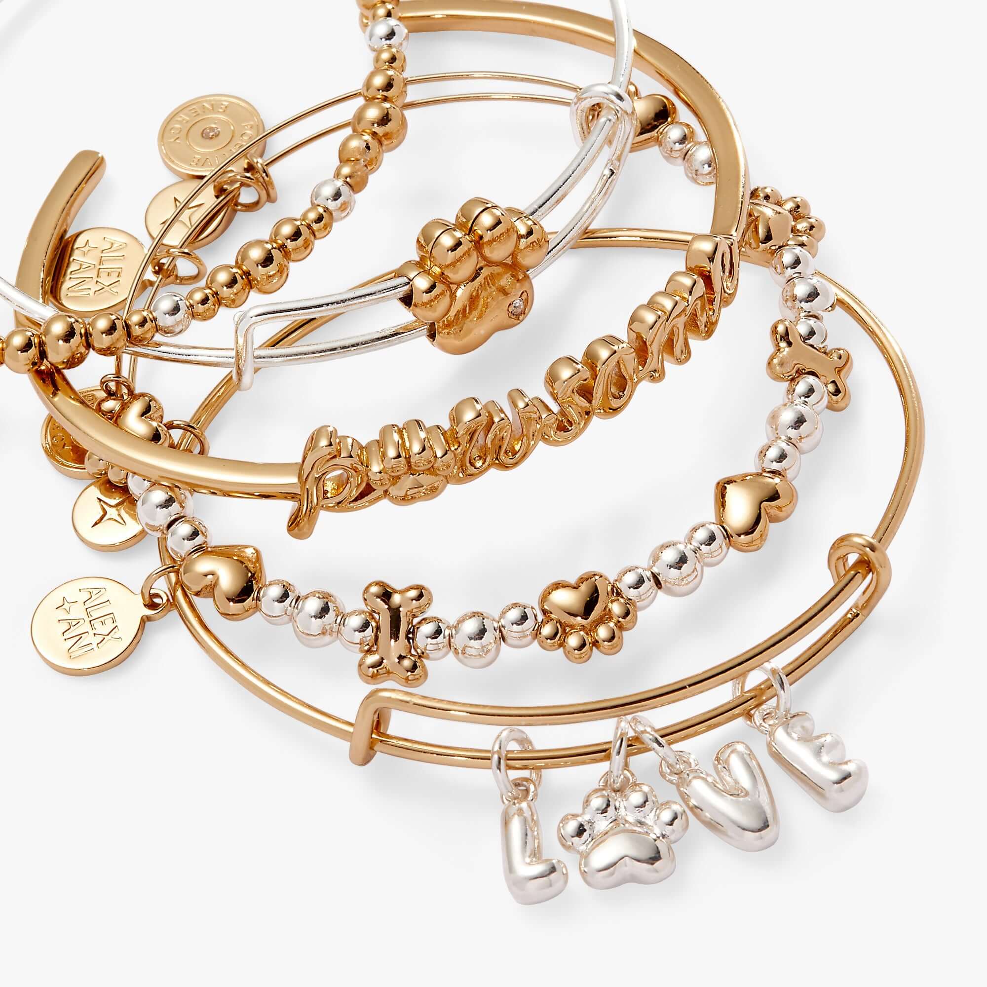 Puppy Love Bangles Set of 5, Bracelets, $ 98.00, A Moment Of Now™