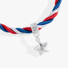 Red, White and Blue Star Cord Bracelet, Bracelets, $ 18.90, A Moment Of Now™