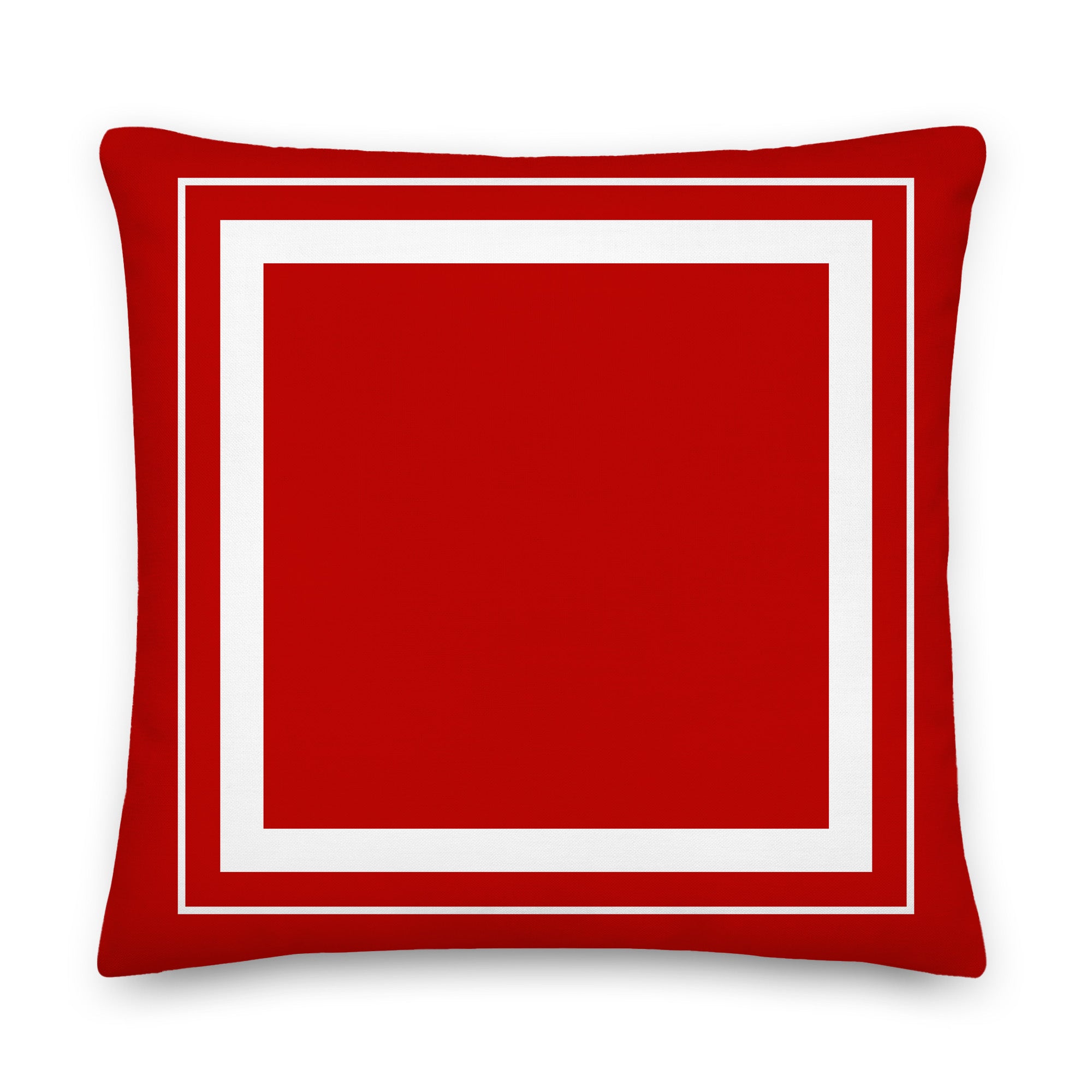 Custom Double Border Frame Decorative Throw Pillow Cushion