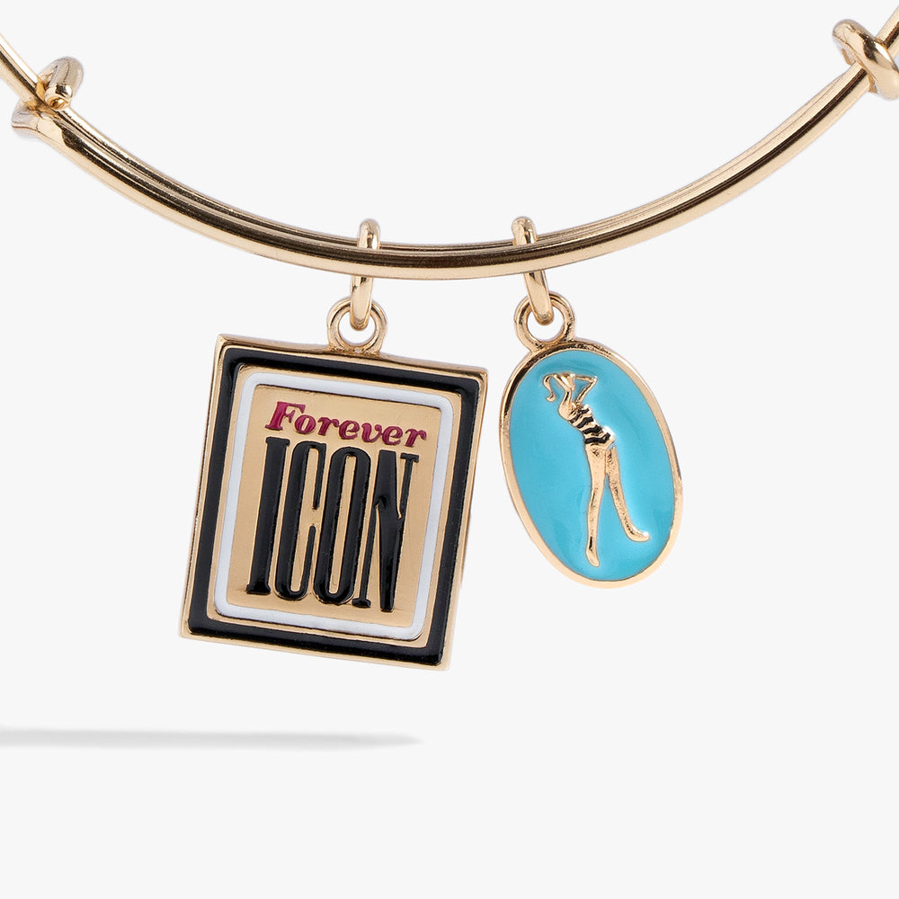 Retro Barbie™ Duo Charm Bangle, Bracelets, $ 38.00, A Moment Of Now™