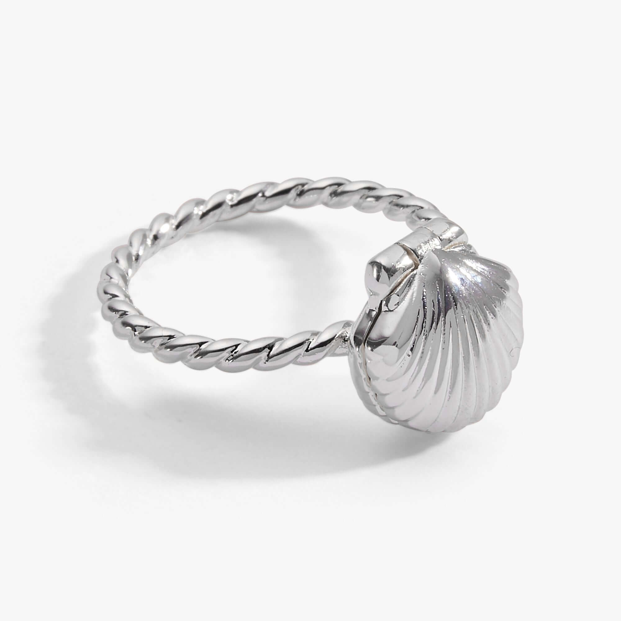 Salt + Sea 'Seashells Are Love Letters In The Sand' Locket Ring