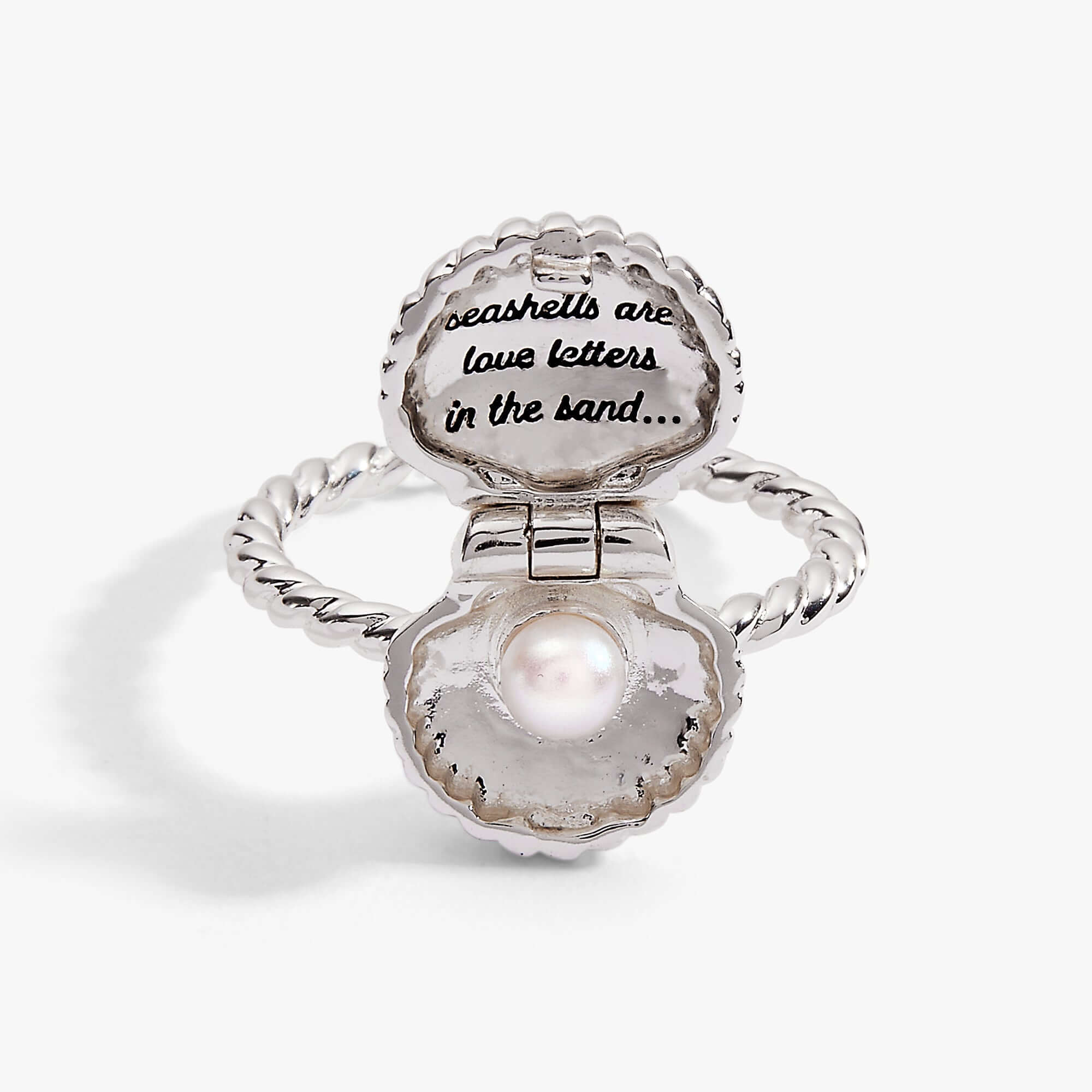 Salt + Sea 'Seashells Are Love Letters In The Sand' Locket Ring