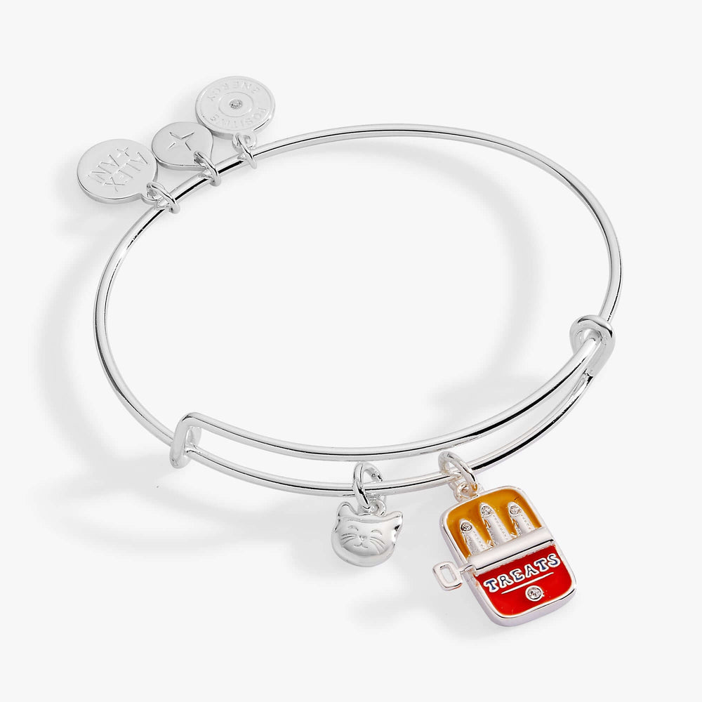 Cat & Sardine Tin Duo Charm Bangle, Bracelets, $ 16.90, A Moment Of Now™