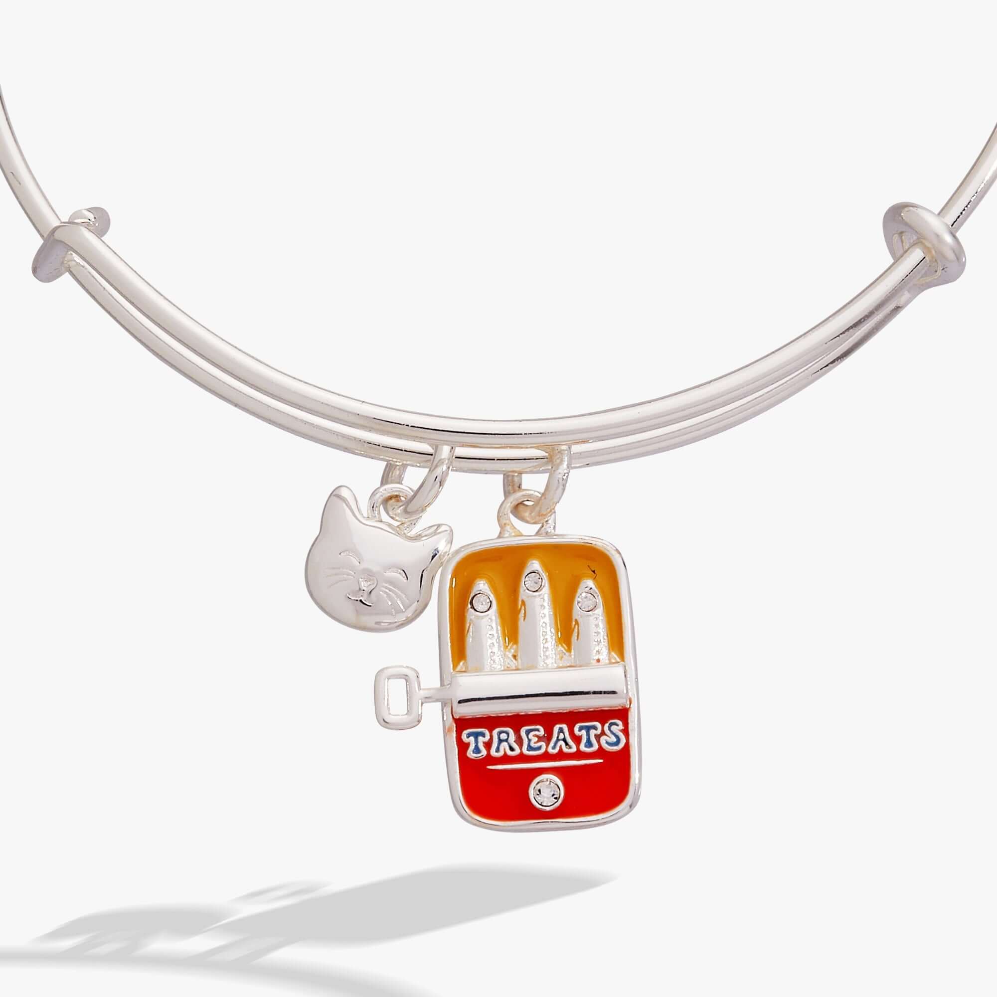 Cat & Sardine Tin Duo Charm Bangle, Bracelets, $ 16.90, A Moment Of Now™
