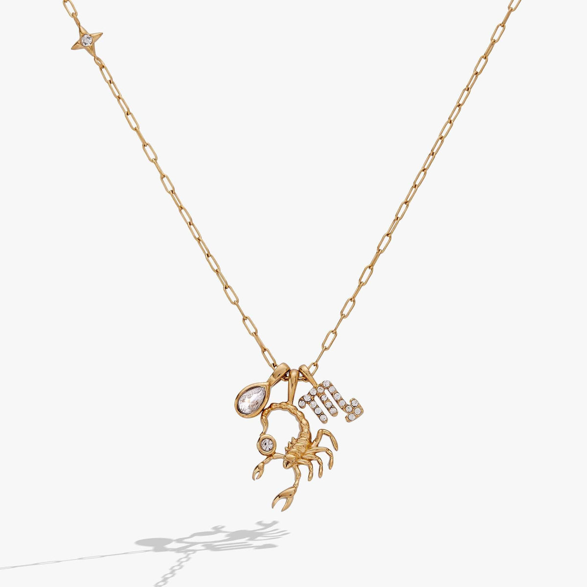 Scorpio Zodiac Charm Cluster Necklace, Necklaces, $ 54.00, A Moment Of Now™