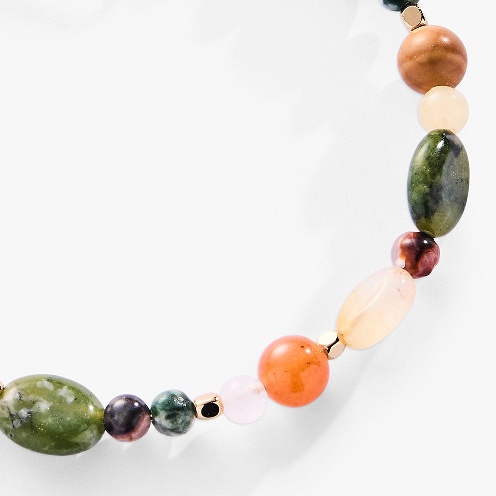 Nugget Semi-Precious Beaded Bangle, Bracelets, $ 34.00, A Moment Of Now™