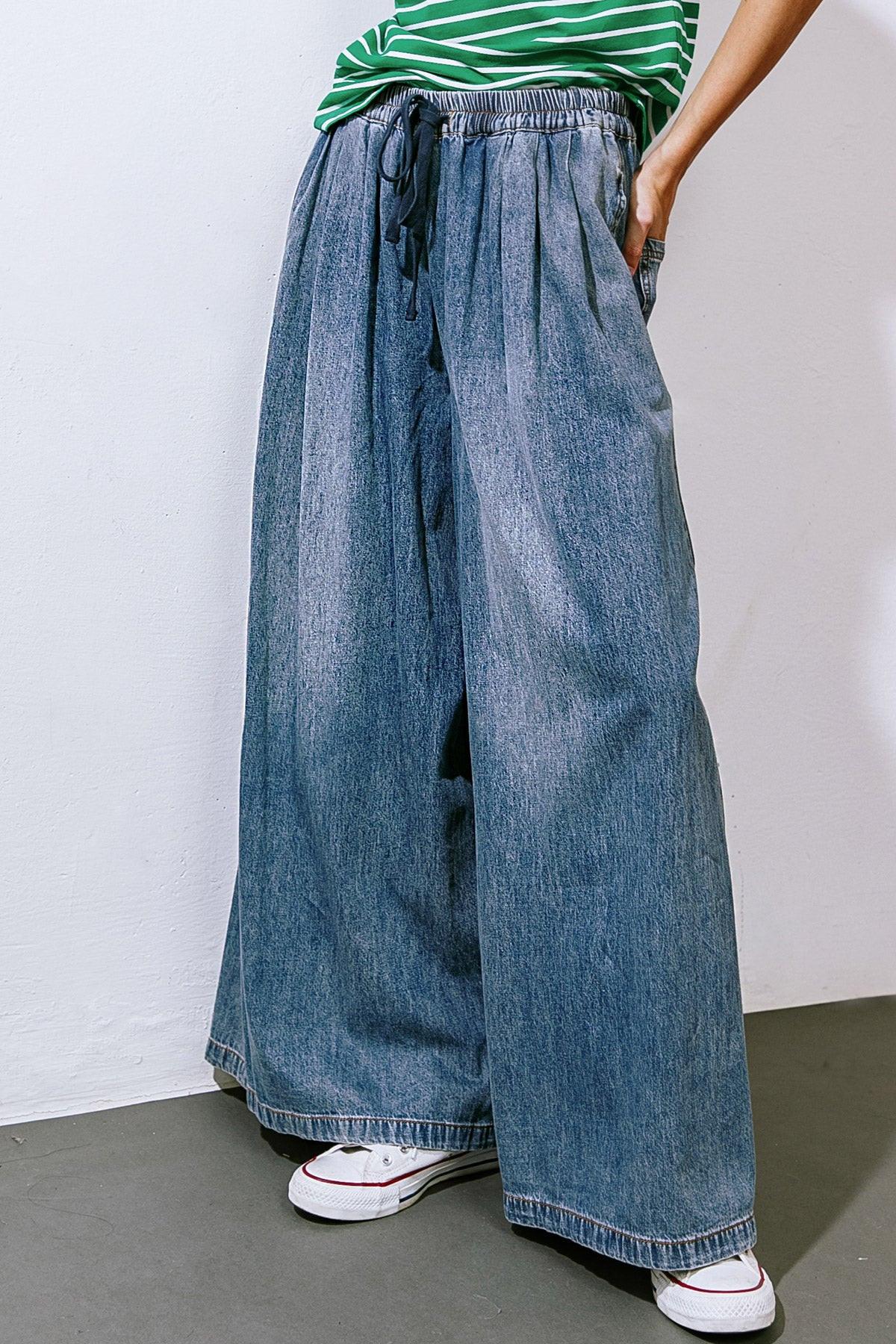 Streetside Sonnet Denim Pants, PANTS, $ 50.00, A Moment Of Now™