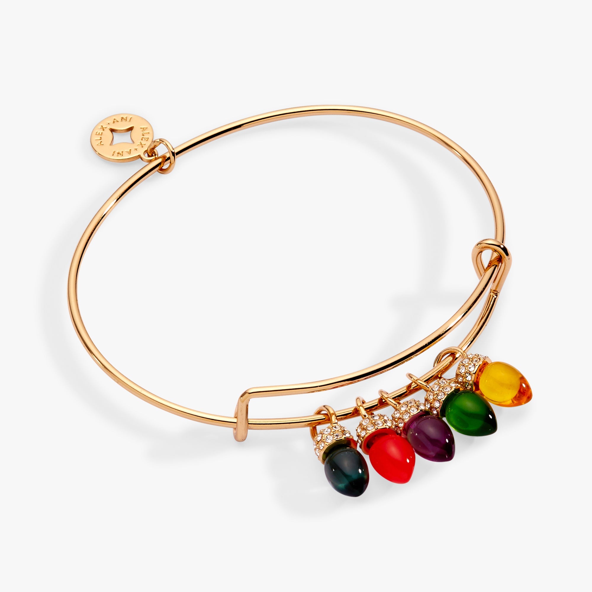 Christmas Light Bulb Charm Bangle, Bracelets, $ 44.00, A Moment Of Now™
