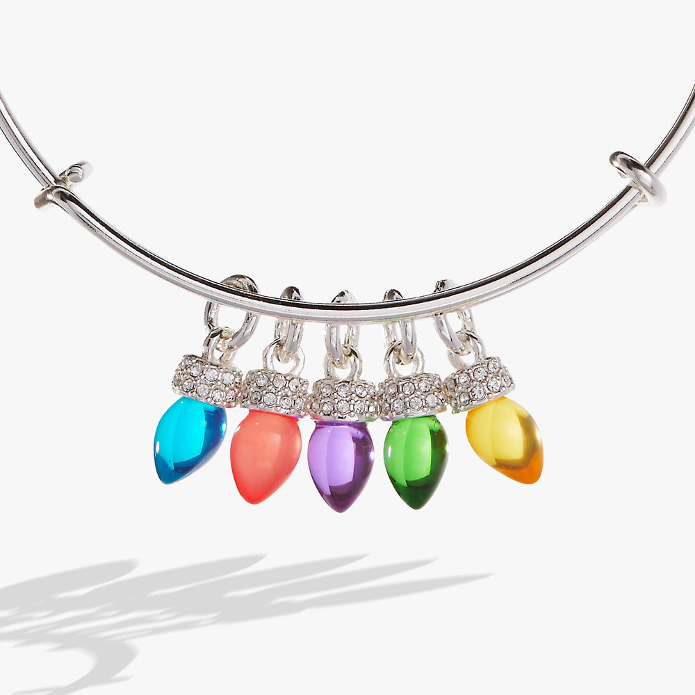 Christmas Light Bulb Charm Bangle, Bracelets, $ 44.00, A Moment Of Now™