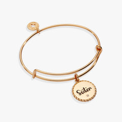 Sister 'Woven Together By Unbreakable Bonds' Charm Bangle, Bracelets, $ 24.00, A Moment Of Now™