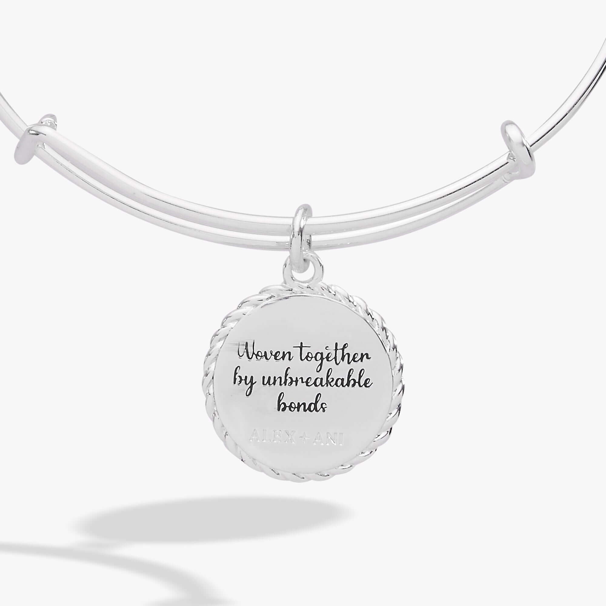 Sister 'Woven Together By Unbreakable Bonds' Charm Bangle, Bracelets, $ 24.00, A Moment Of Now™
