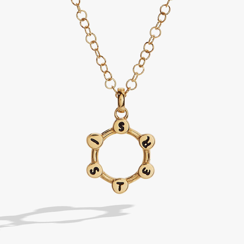 Sister Hidden Message Acrostic Necklace, Necklaces, $ 23.90, A Moment Of Now™