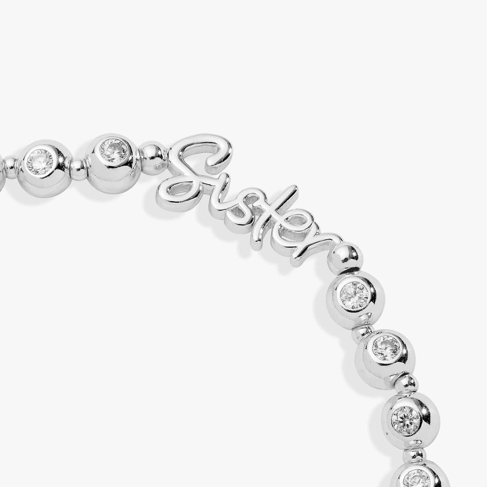 Sister Elongated Crystal Stretch Bracelet, Bracelets, $ 44.00, A Moment Of Now™
