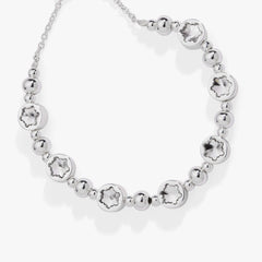 Crystal Snowflake Beaded Bolo Bracelet, Bracelets, $ 44.00, A Moment Of Now™