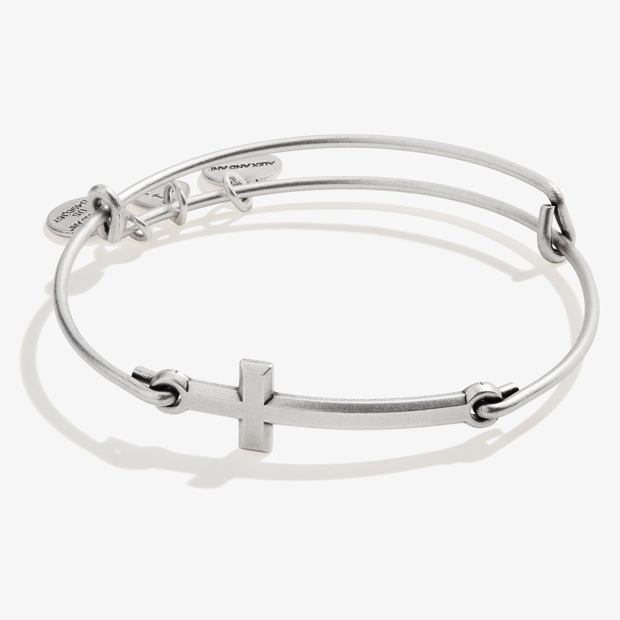 Spiritual Armor Cross Inline Charm Bangle, Bracelets, $ 34.00, A Moment Of Now™