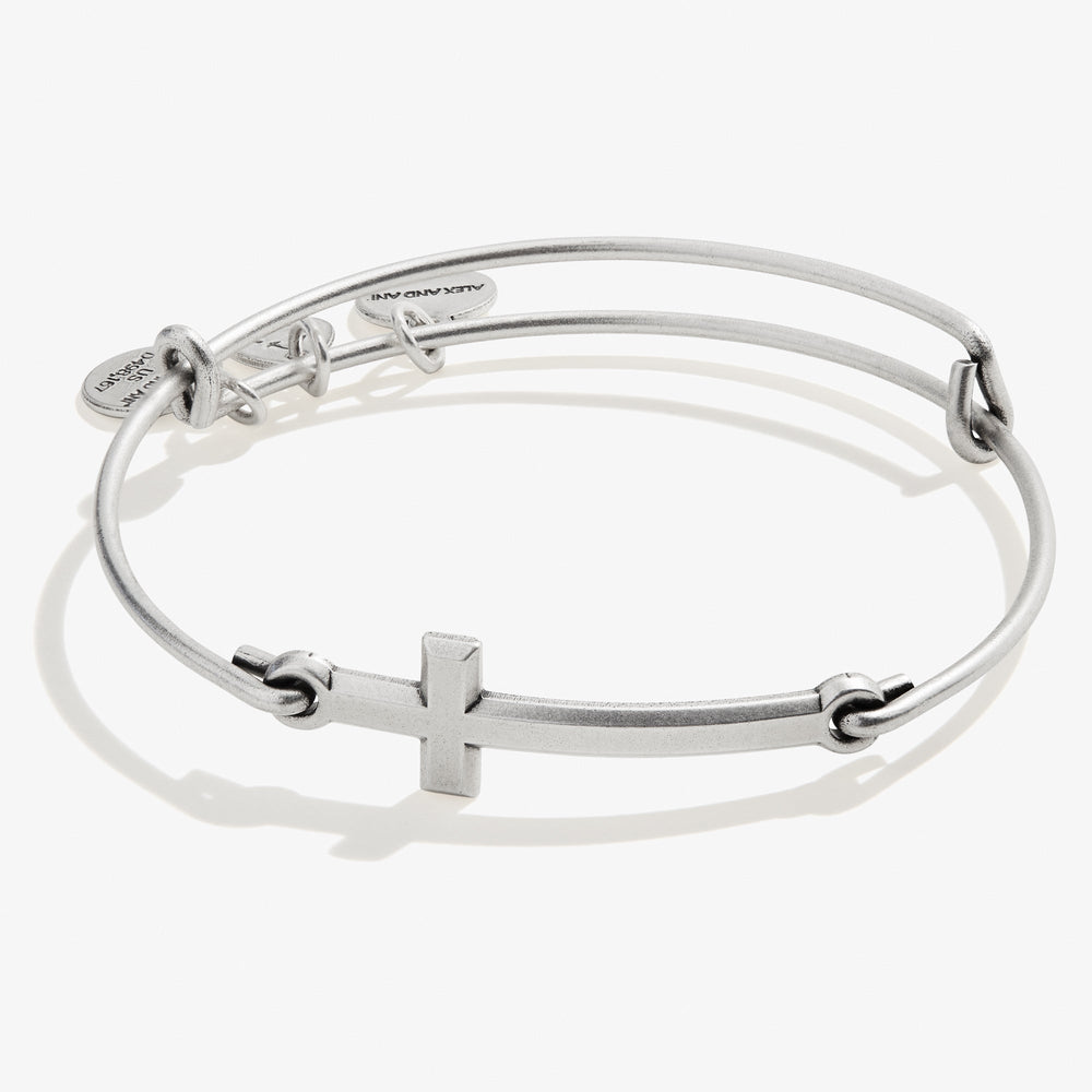 Spiritual Armor Cross Inline Charm Bangle, Bracelets, $ 34.00, A Moment Of Now™