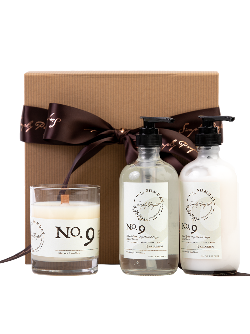 No. 9 Gift Set Hand Lotion, Hand Soap & Woodwick Candle, Lotion, $ 60.00, A Moment Of Now™