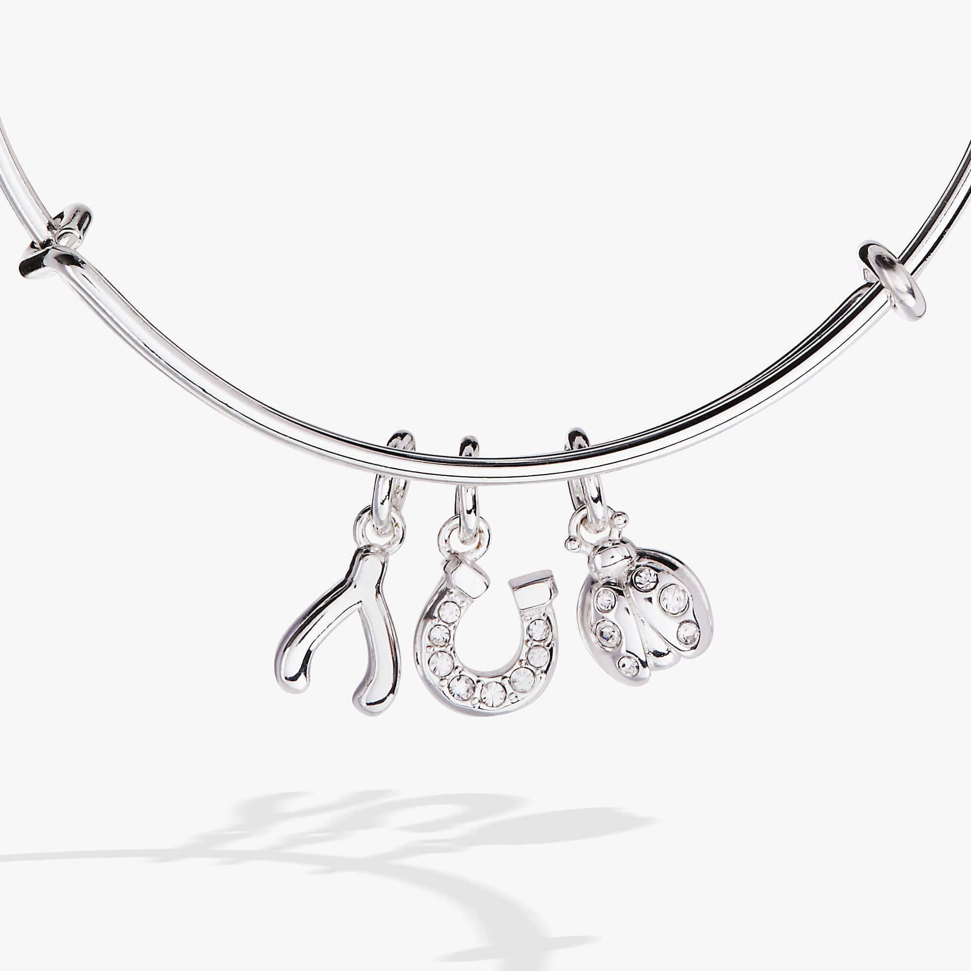 Love and Luck Multi-Charm Bangle, Bracelets, $ 38.00, A Moment Of Now™