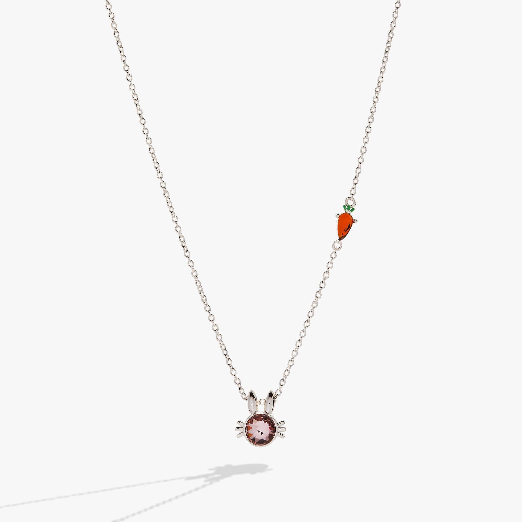 Crystal Bunny Pendant Necklace, Necklaces, $ 44.00, A Moment Of Now™