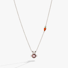 Crystal Bunny Pendant Necklace, Necklaces, $ 44.00, A Moment Of Now™