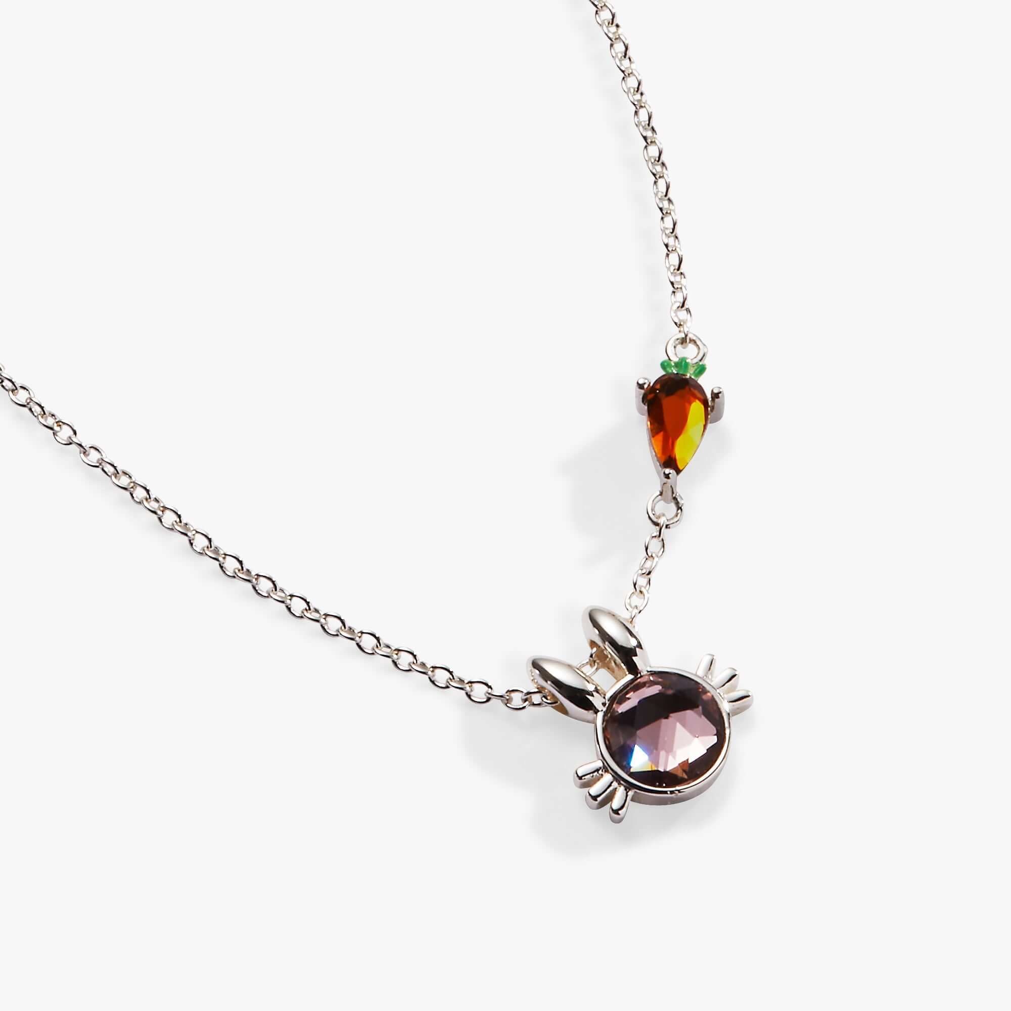 Crystal Bunny Pendant Necklace, Necklaces, $ 44.00, A Moment Of Now™