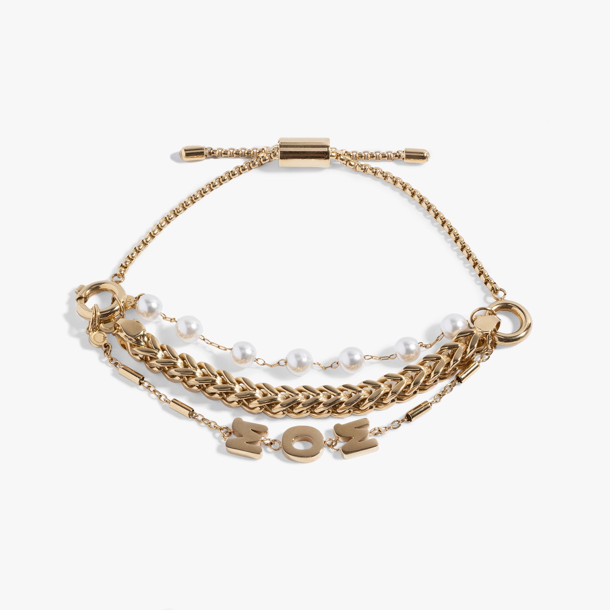 Mom Pearl Stranded™ Bracelet Set, Bracelets, $ 27.90, A Moment Of Now™