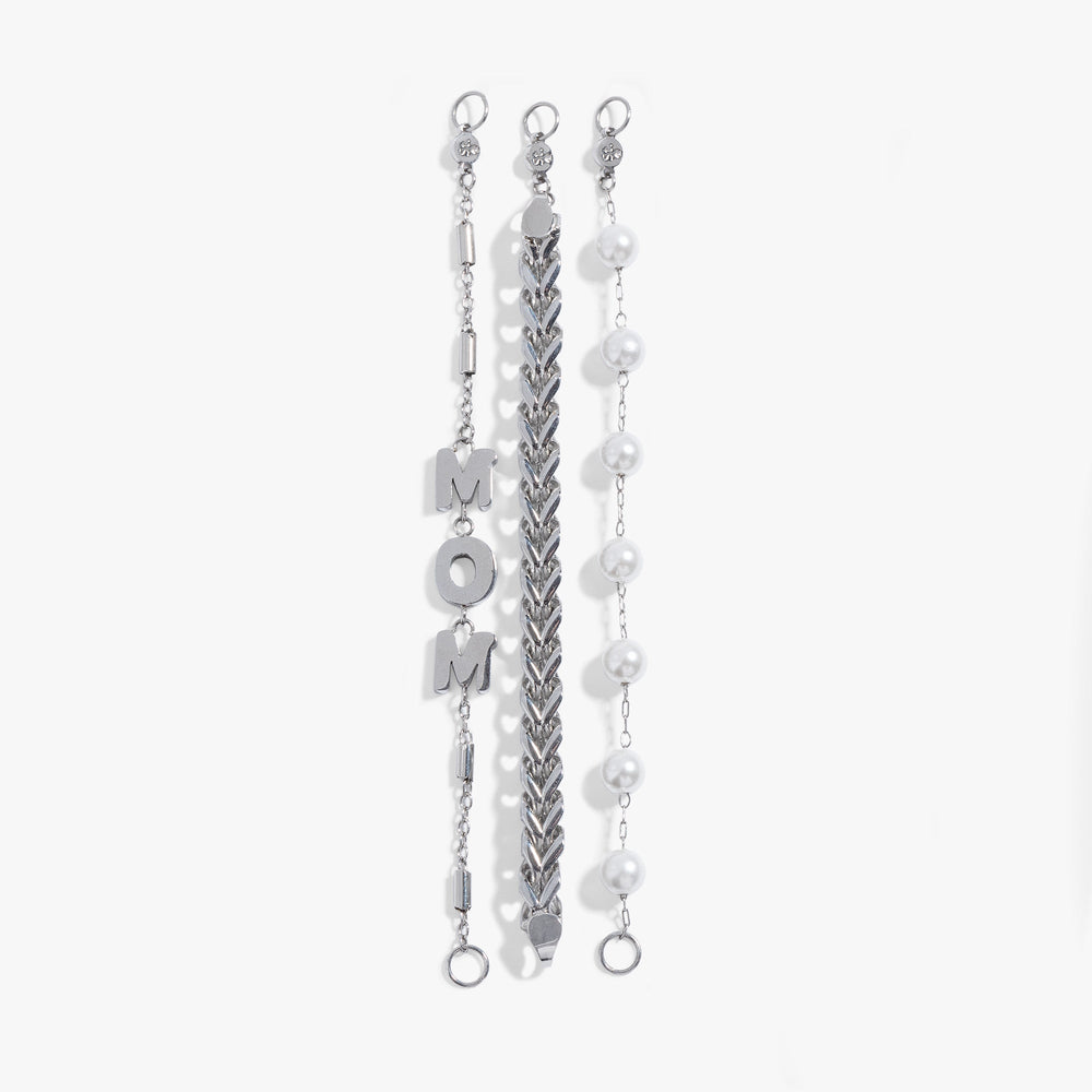 Mom Pearl Stranded™ Bracelet Set, Bracelets, $ 27.90, A Moment Of Now™
