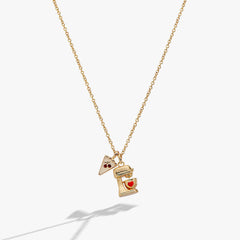 Sweet Shop Pie and Kitchen Mixer Charm Pendant Necklace