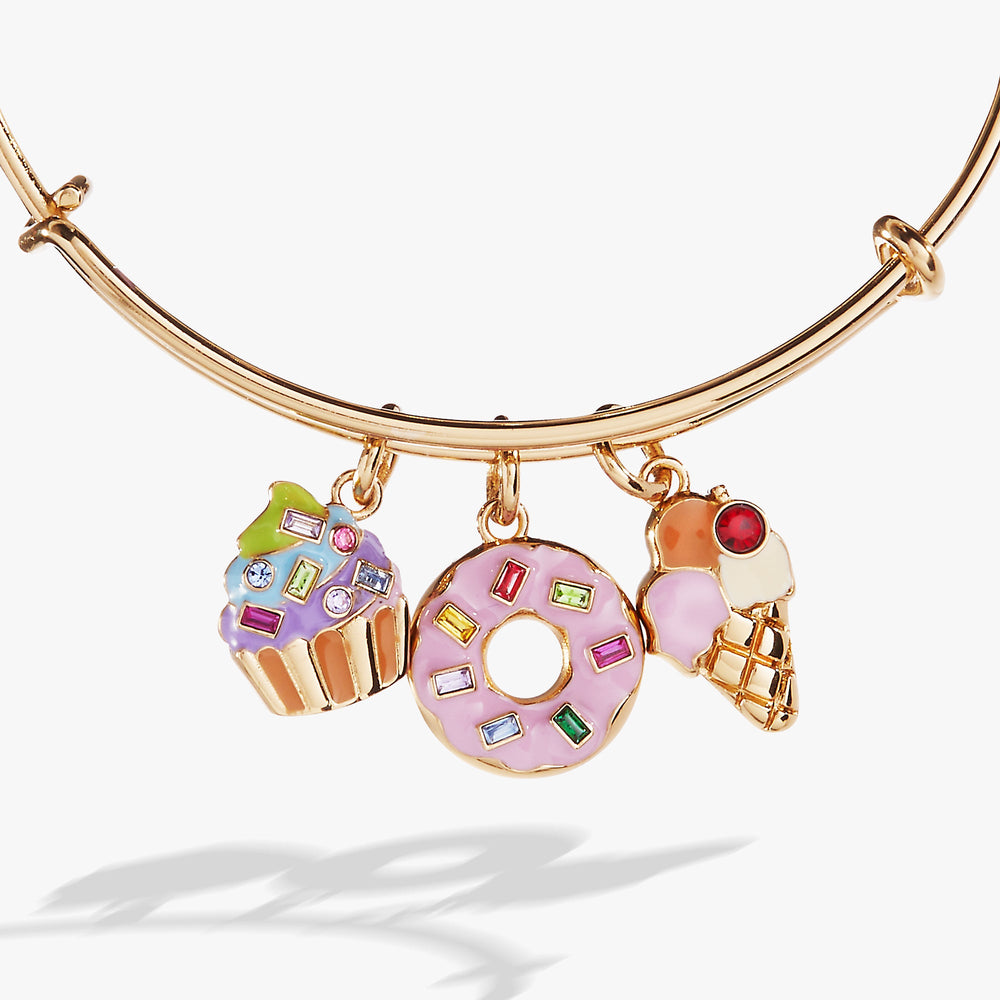 Sweet Treats Multi Charm Bangle, Bracelets, $ 38.00, A Moment Of Now™