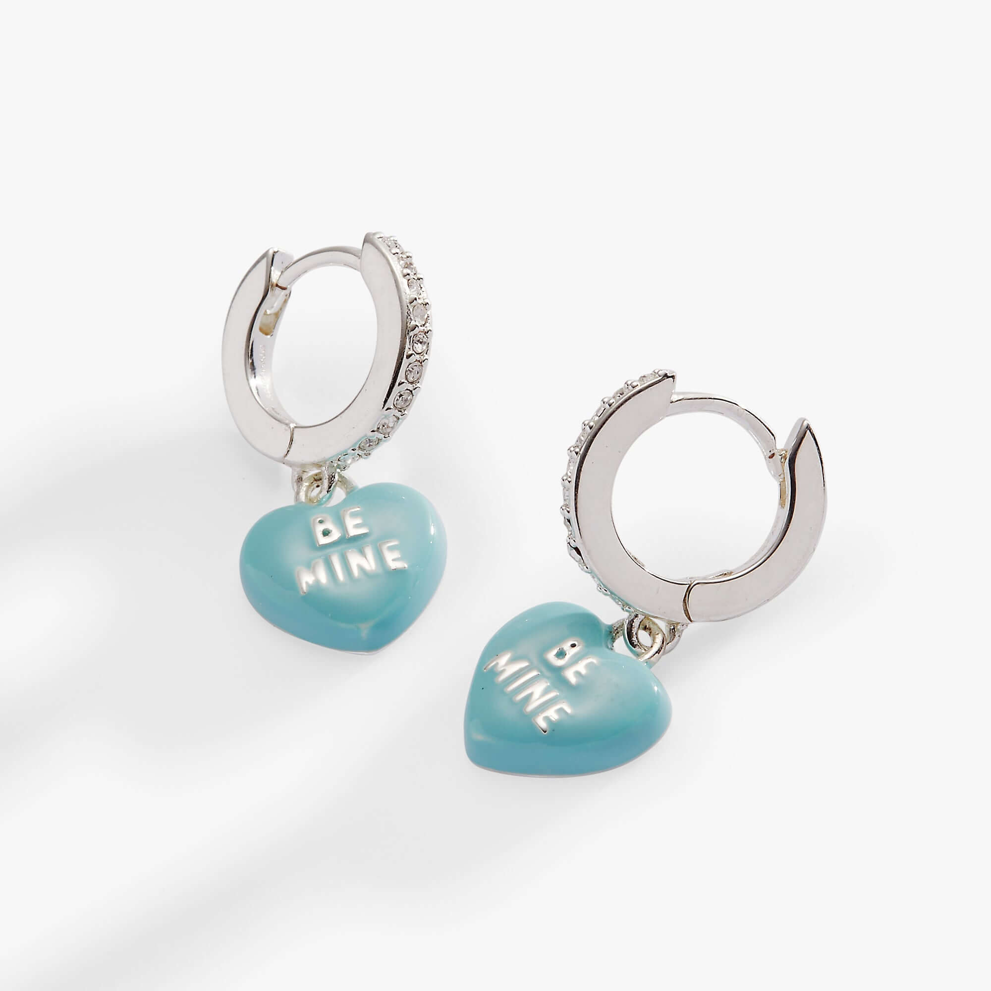 Sweethearts® “Be Mine” Huggie Hoop Earrings, Earrings, $ 42.00, A Moment Of Now™