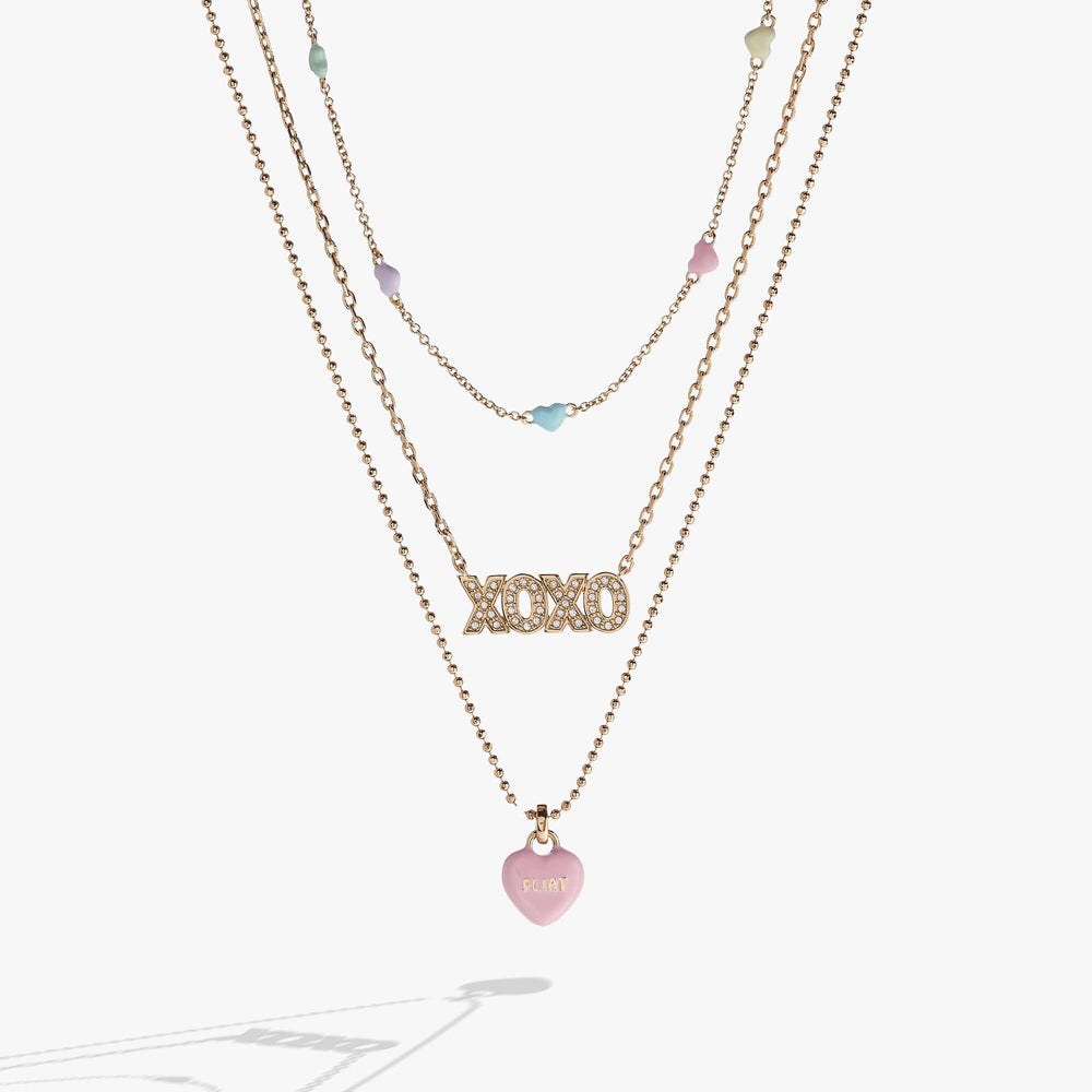 Sweethearts® Triple-Strand Charm Necklace, Necklaces, $ 78.00, A Moment Of Now™