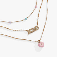 Sweethearts® Triple-Strand Charm Necklace, Necklaces, $ 78.00, A Moment Of Now™